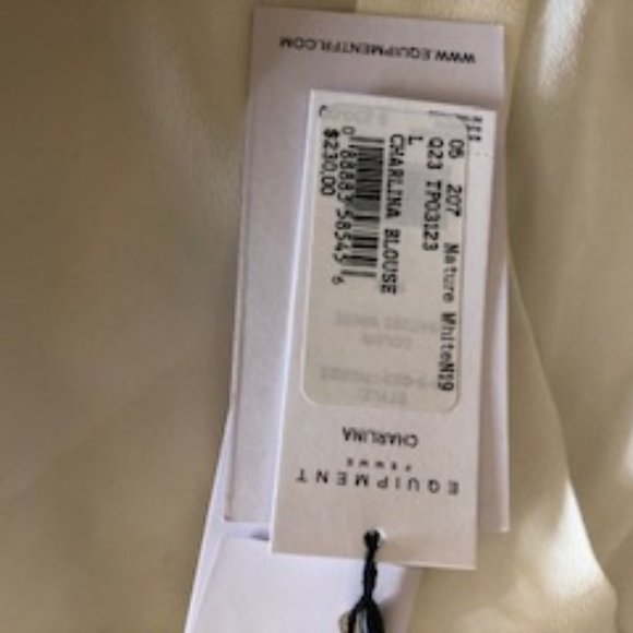 Equipment Charlina Silk Blouse in Nature White - Picture 5 of 6